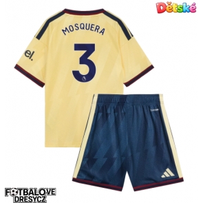 Arsenal Cristhian Mosquera #3 Dětské Alternativní dres komplet 2026-27 Krátký Rukáv (+ trenýrky)